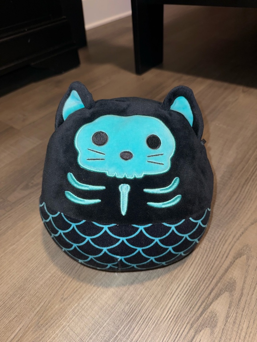 Squishmallow 8 inch Sheila Skeleton Mermaid Cat